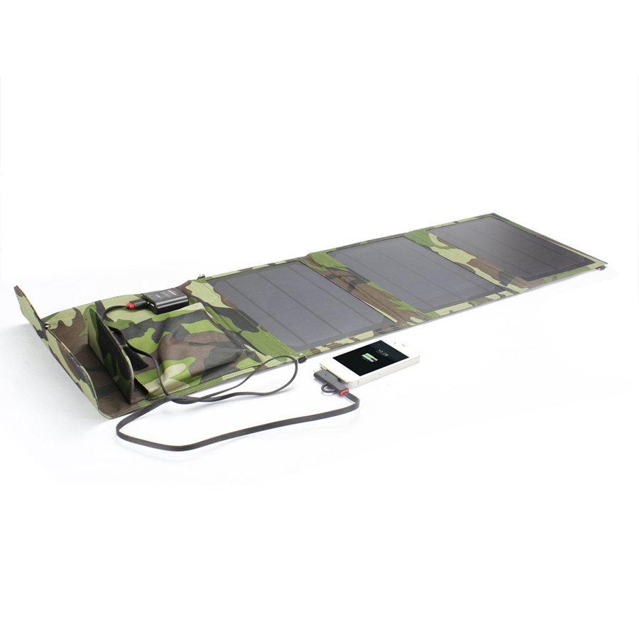 15w 3-panel Folding Solar Charger